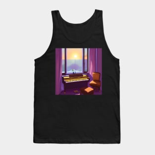 Talented Musician Came From Hardwork and Practice Pianist Girl Tank Top